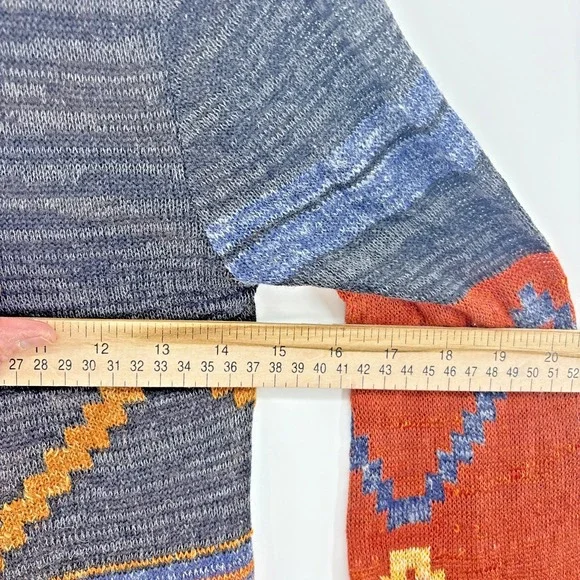 Free People Lima Aztec Hooded Cardigan Duster Sweater Long Women Medium - Picture 5 of 8